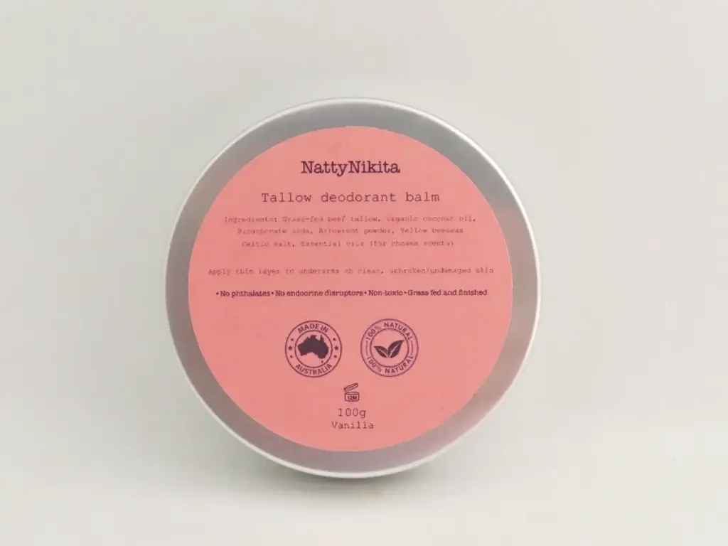 Tallow deodorant balm-vanilla